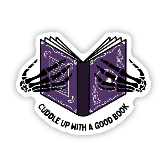 Cuddle Up with a Good Book Halloween Sticker image 0