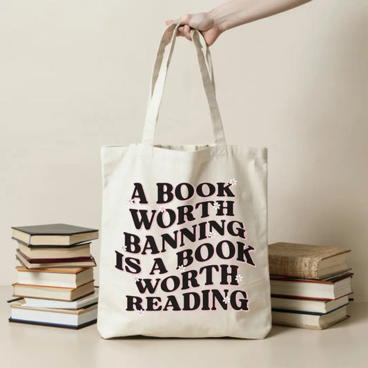 Book Worth Banning is Worth Reading Tote Bag image 0