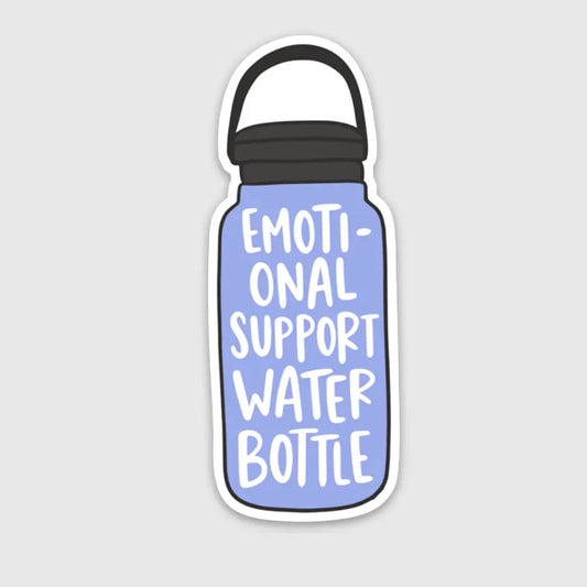 Emotional Support Water Bottle Sticker image 0
