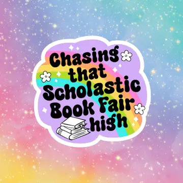Chasing That Bookfair High Sticker image 0