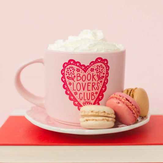 Book Lovers Club Ceramic Mug - Pink image 1