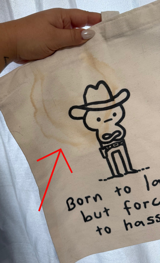 Born to Lasso Tote Bag - DAMAGED image 1