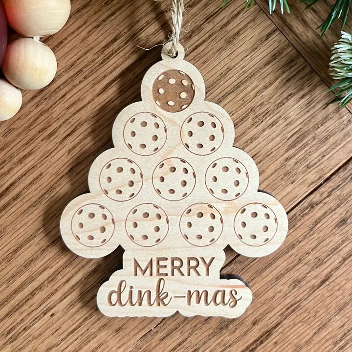 Funny Pickleball Merry Dink-mas lover Christmas Ornament image 0