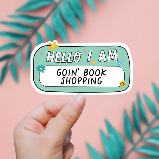 Hello, I’m Goin’ Book Shopping Sticker image 0