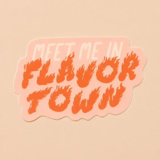 Meet Me in Flavortown Vinyl Sticker image 0