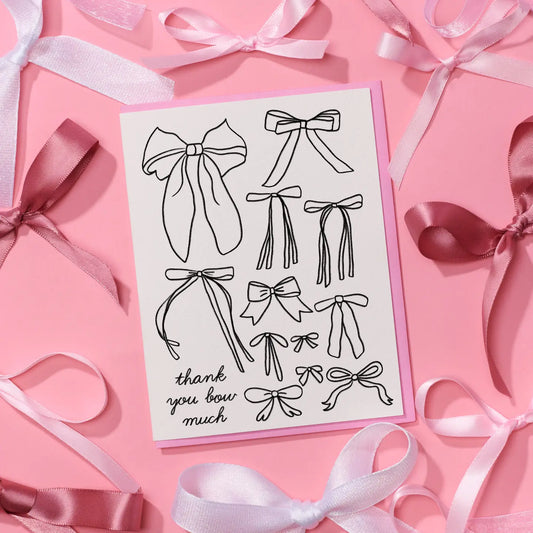 Bow Girly Thank You Card image 1