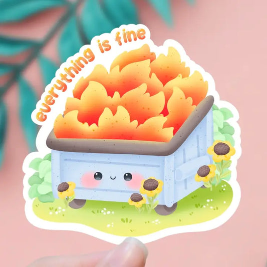 Everything Is Fine Sticker image 0