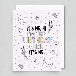 Hi, It's Me I Am the Birthday Girl Card image 0