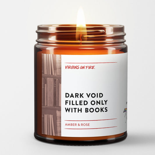 Dark Void Filled Only With Books Soy Candle image 0