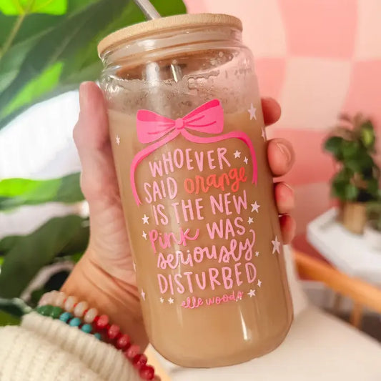 New Pink Glass Can image 0