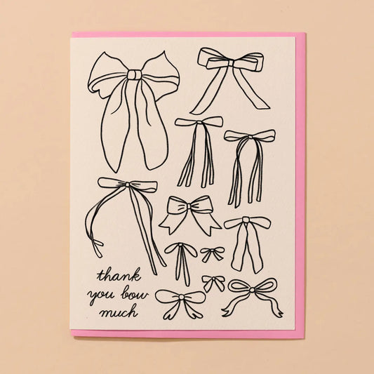 Bow Girly Thank You Card image 0