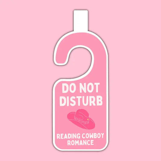 Do Not Disturb Reading Cowboy Romance Magnetic Bookmark image 0