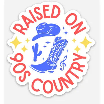 Raised on 90's Country Sticker image 0