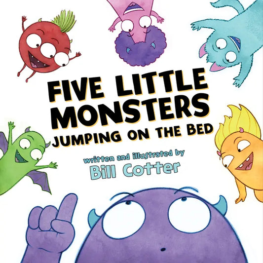 Five Little Monsters Jumping on the Bed image 0